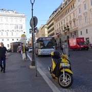ローマ観光中に何度も通った通りです。