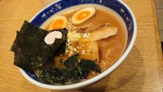 海外へ行く前に魚介系のラーメンを