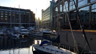 ザタワーホテルのまわりにありヨットが係留されています