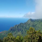 カララウ展望台からナパリコースト海岸線の絶景が！