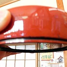 【参考－他店の器】撮り方は違うが底板は薄いので容積はある