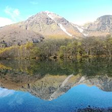 鏡面のような水面