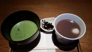 抹茶とぜんざい550円