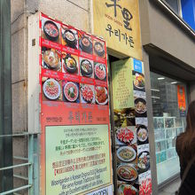 メニューです。