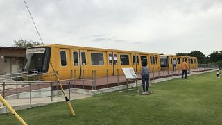 空港のシャトルシステムの展示