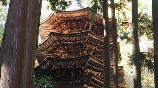 八角の塔（別所温泉　安楽寺）