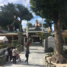 櫛田神社の境内