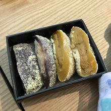 カボチャとサツマイモのお餅♫