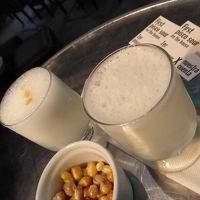 ウェルカムドリンク。コーンも美味しい。