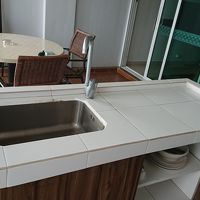 ベランダにキッチン付