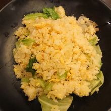 蟹とレタスの炒飯