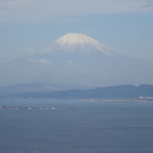 富士山も　綺麗に見えます。