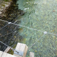 河童橋上から見る梓川