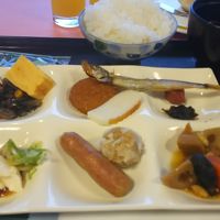 朝食はバイキング