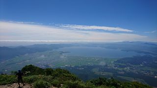 大きな湖でビックリ