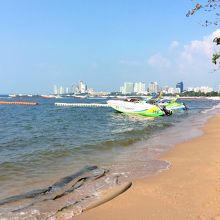 パタヤビーチ北方面