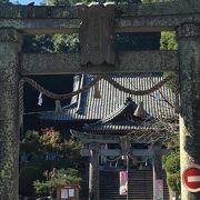 諫早公園近くにある神社です