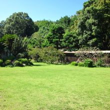 広い庭園が広がります～