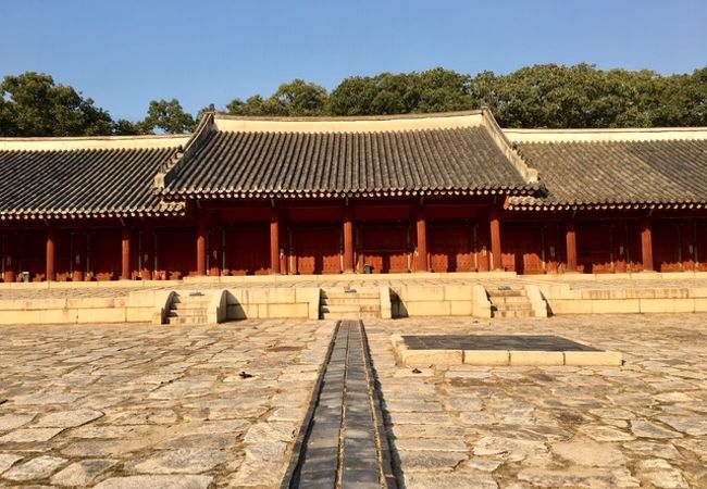 永寧殿は、正殿にずっと祀られていなかった王と王妃の位牌を移動し、祭祀を行った別廟です。