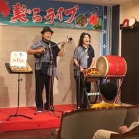 島唄ライブは毎晩楽しめました。