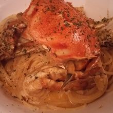 蟹パスタ