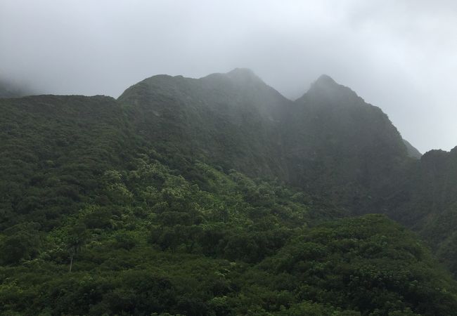 意外なほど深い谷、雨多し