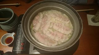 黒豚しゃぶしゃぶが絶品です