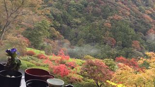 箱根連山の絶景と一緒にいただく朝食