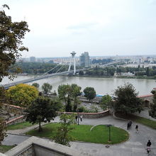 プラチスラバ城公園から見た橋