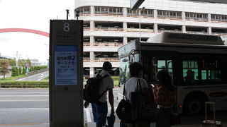 第１ターミナルの乗り場には表示が出ます