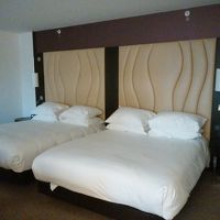 大きなベッドが2台。