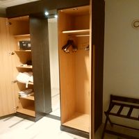 クローゼットは玄関スペースでゆったり使えた。