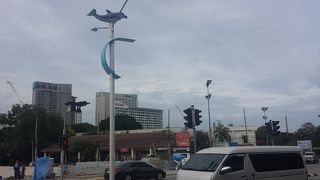 ソンテウ乗り換え地点のランドマーク