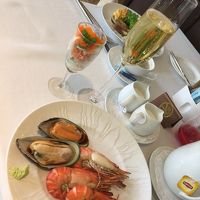 朝からシャンパン