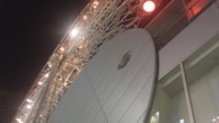 繁華街の観覧車