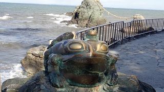 夫婦岩のある伊勢参宮の祓所