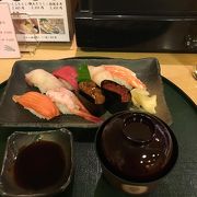 旅の最後にも食べられる空港の中のお寿司屋さん！