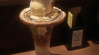 アルコールの入ったパフェも