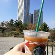 公園内のスターバックス