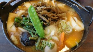 ボリューム満点の美味しいほうとう