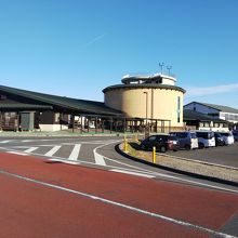 道の駅を裏側から