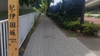 首都高と赤坂離宮の塀に挟まれる