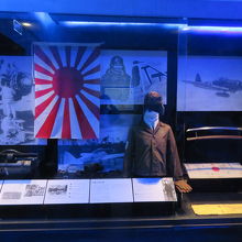 日本軍兵士の遺品の展示