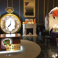 ちょうどハロウィン時期だったので、フロントにオブジェ