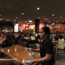 テーブルとテーブルの配置が変わっていました