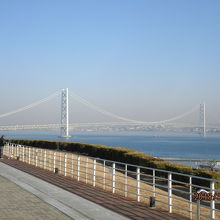 淡路SAからみえる明石海峡大橋