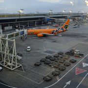 現在の名称はO・R・タンボ国際空港。早朝到着だったためか、トランジット手続きは素早く済んで、SAAラウンジでも静かに過ごせました