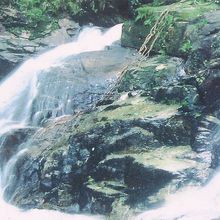 看板の地獄滝です