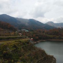 真ん中の看板は最高水位です