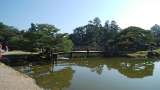 お庭からのお城もきれいです